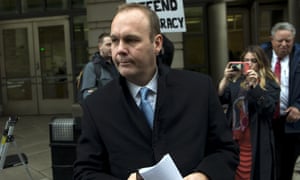 Rick Gates leaves federal court in Washington DC on December 17, 2019.