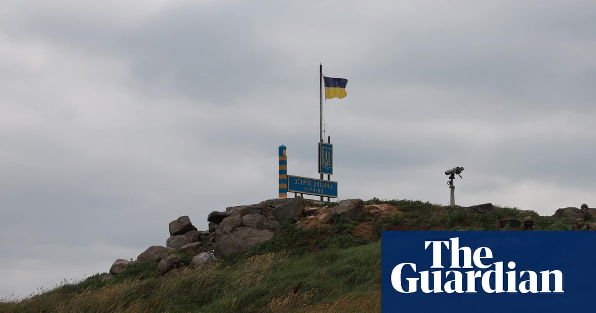 Ukrainian flag raised over Snake Island after Russian retreat
