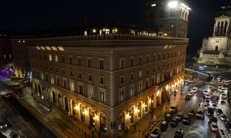 Palazzo Venezia, a 15th-century building in Rome, Italy.