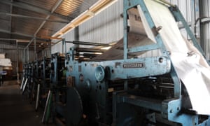 The Watchman’s presses before printing was outsourced in 2011