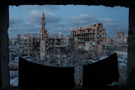 Remnants of a destroyed university campus