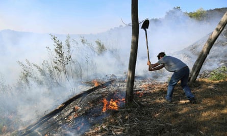 Fighting fires in south-eastern France