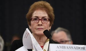 Marie Yovanovitch testifies before the House intelligence committee in Washington DC, on 15 November 2019. 