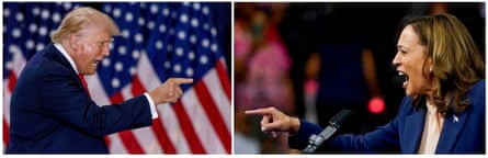 The 2024 US election race is between Republican Donald Trump and Democrat Kamala Harris.