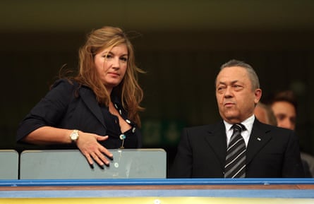 Karren Brady and David Sullivan at Stamford Bridge in 2025