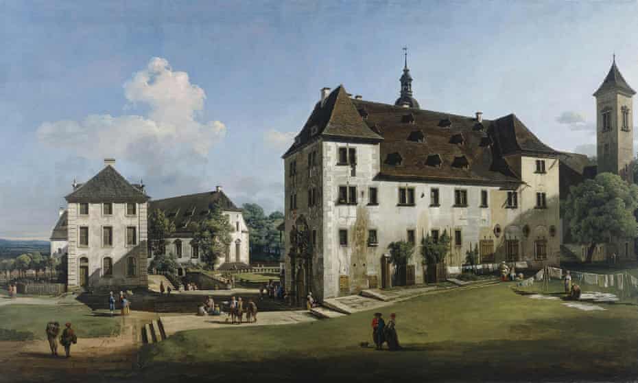 Place of safety … Bellotto’s employer, Frederick Augustus II, took shelter in the fortress.