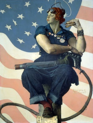 Norman Rockwell’s Rosie the Riveter, on display at the New York Historical Society Museum.