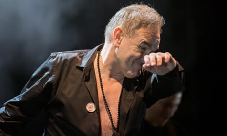 Morrissey on stage in Birmingham in February. 