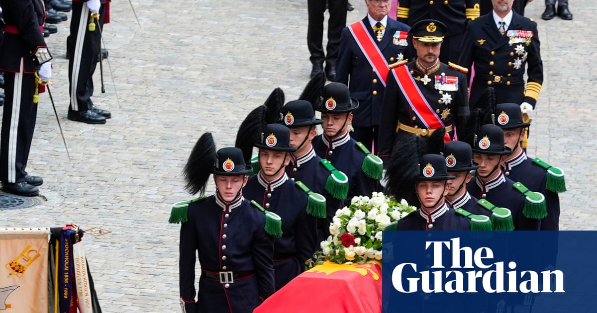 Tens of thousands line the streets as Norway bids farewell to King Harald V