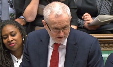 Jeremy Corbyn speaks during Prime Minister’s Questions