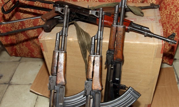 AK-47 assault rifles