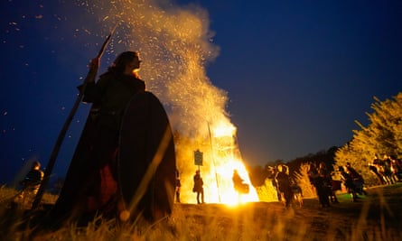 The Beltane festival at Butser Ancient Farm in Hampshire.