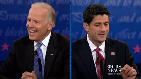 Biden challenges Paul Ryan during debate – video