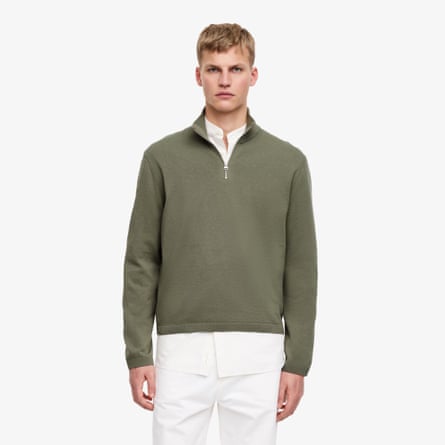 Arket Knitted Half-Zip Jumper
