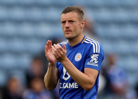 Jamie Vardy will make his final appearance for Leicester this afternoon