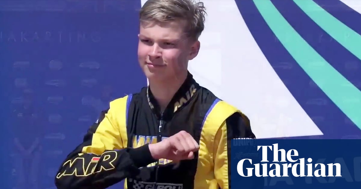 Russian karting champion ‘did not support Nazism’ with podium gesture