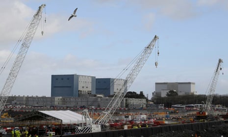 Nuclear reactors A (left) and B are seen at Hinkley Point nuclear power station near Cannington in southwest England