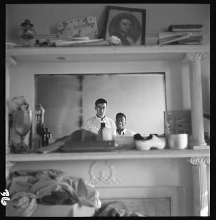 Richard Avedon and James Baldwin, Harlem, New York, October 15, 1946