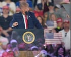 Trump tells Iowa rally crowd he encouraged Ramaswamy to keep running widely criticized campaign ad – as it happened