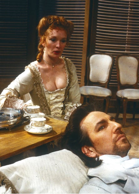 Lindsay Duncan and Alan Rickman in the RSC’s Les Liaisons Dangereuses in 1985.