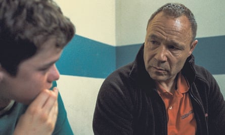 Cooper with Stephen Graham in Adolescence.