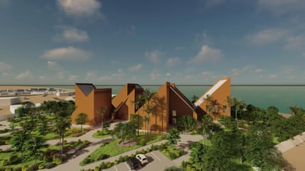 A CGI image of the African Women’s House in Liberia