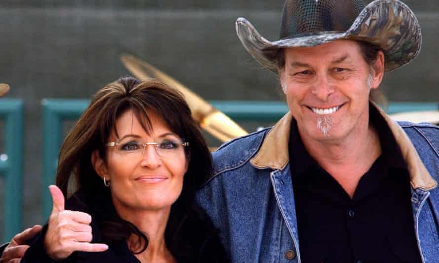 Ted Nugent embraces Republican headache Sarah Palin.