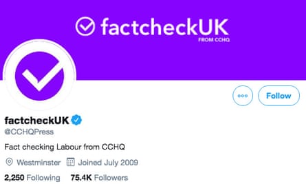 The Conservative party’s Twitter account was rebrande
