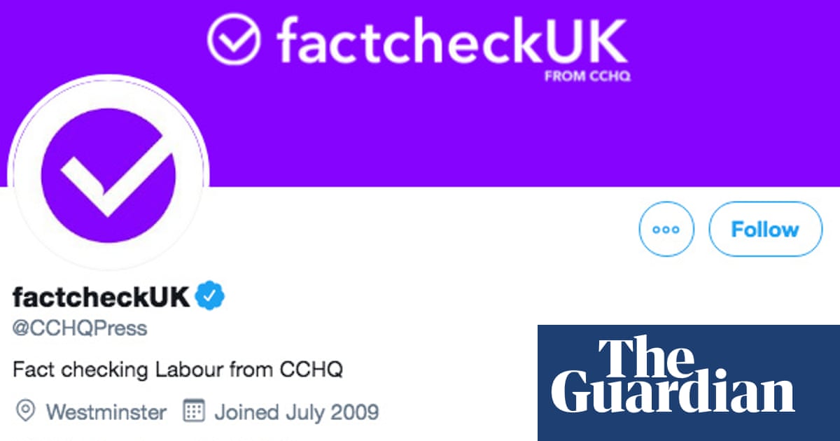 Tories pretend to be factchecking service during leaders' debate