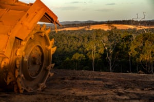 Land clearing for bauxite mining, Perth, Western Australia.