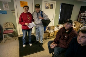 Food bank volunteer Karen Jennings.