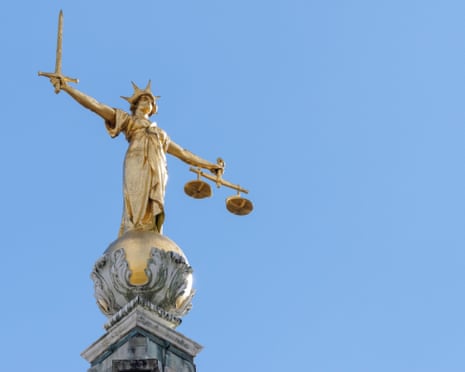 The statue of Lady Justice on the Old Bailey in London