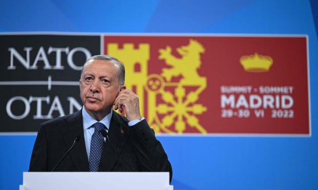Recep Tayyip Erdoğan, the president of Turkey