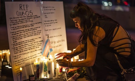 A makeshift memorial for the victims of Saturday’s shooting at Club Q in Colorado Springs
