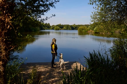 Bruno with Thomas at Earlswood Lakes in Solihull.