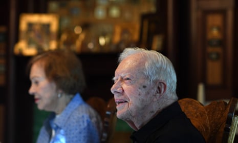 Former president Jimmy Carter with his wife Rosalynn in 2018. Was Carter actually so ineffectual?