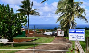 A view of Mark Zuckerberg’s Kauai estate. Some Native Hawaiians declared the Facebook CEO the ‘face of neocolonialism’.