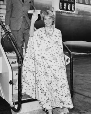 Mia Farrow … fusing comfort and style.