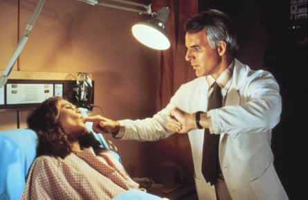 Steve Martin with Kathleen Turner in 1983’s The Man With Two Brains