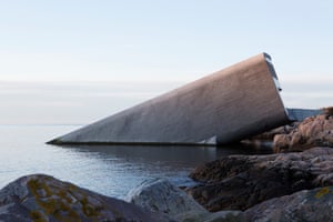 View of concrete wall sticking up