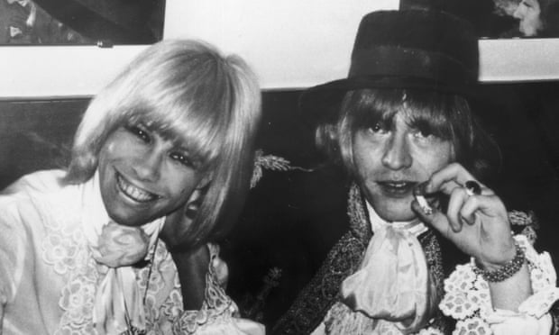 Anita Pallenberg and Brian Jones at a party in 1967.