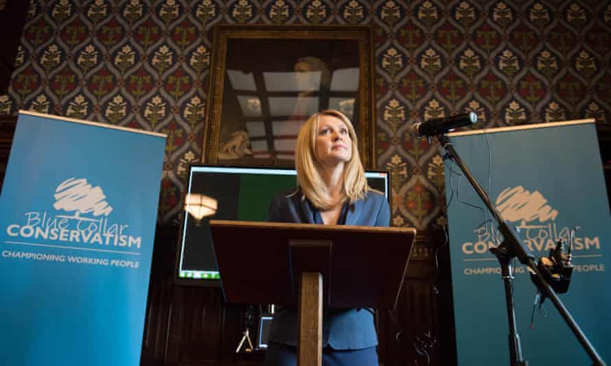 Esther McVey launches blue-collar conservatism at the Houses of Parliament in 2019