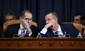 Jerry Nadler, chairman of the House judiciary committee, and ranking member Doug Collins, a Republican, in Washington DC on 4 December. 