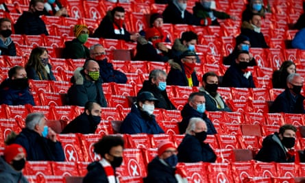 Socially distanced fans