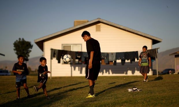 Children play soccer in Bakersfield, California. The talents of some of America’s best young players are being suffocated by a process that never lets them be seen.