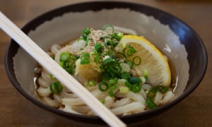 Sanuki udon, a specialty of Kagawa Prefecture on Shikoku
