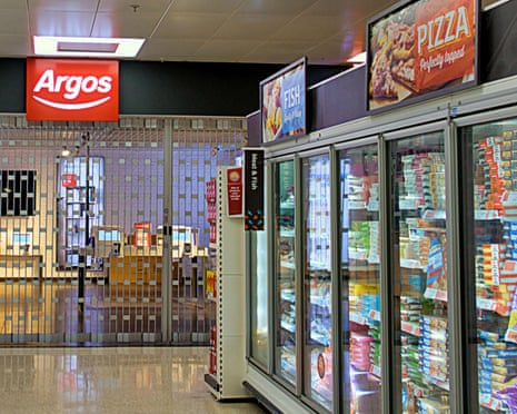 An Argos store within a Sainsbury’s supermarket in Glasgow, Scotland.