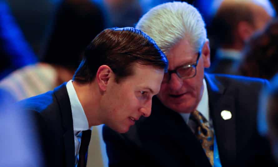 Jared Kushner and the Mississippi governor, Phil Bryant, at the Milken Institute’s 22nd annual Global Conference in Beverly Hills, California.