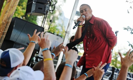 Cadence Weapon performs at the 2008 Lollapalooza music festival in Chicago.