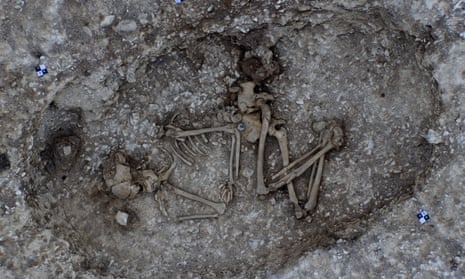 One of the two Beaker-period burials found near the site of the proposed Stonehenge road tunnel